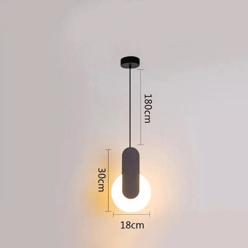 GobekUsa Black Ring Pendant Lamp Dimmable LED Ceiling Hanging Light, photo 10 of 24