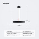 GobekUsa LED Study Disc Pendant Light for Bedroom Living Room Office Decor