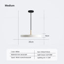 GobekUsa LED Study Disc Pendant Light for Bedroom Living Room Office Decor