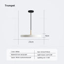 GobekUsa LED Study Disc Pendant Light for Bedroom Living Room Office Decor