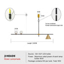 GobekUsa Glass Chandelier Pendant Light for Dining Room Kitchen Fixtures