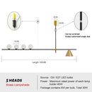 GobekUsa Glass Chandelier Pendant Light for Dining Room Kitchen Fixtures