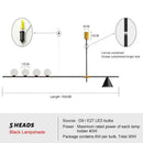 GobekUsa Glass Chandelier Pendant Light for Dining Room Kitchen Fixtures