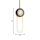 GobekUsa Stylish Oval Wall Sconce LED Lamp in Black-Gold for Metallic Doorways