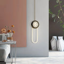 GobekUsa Stylish Oval Wall Sconce LED Lamp in Black-Gold for Metallic Doorways