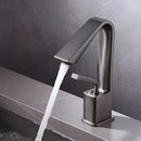 GobekUsa Brush Gold Basin Faucet Single Lever Hot Cold Mixer Sink Tap Vanity