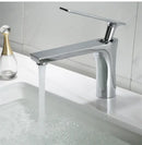 GobekUsa Brushed Gold Brass Basin Faucet Cold Hot Water Mixer Sink Tap Black/Chrome
