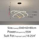 GobekUsa Circle Ring Pendant Light Chandelier Modern Living Room Bedroom Lamps Ceiling Luminaire
