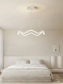 GobekUsa Circle Wave LED Pendant Chandelier for Modern Living Dining Bedroom Lighting