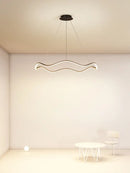GobekUsa Circle Wave LED Pendant Chandelier for Modern Living Dining Bedroom Lighting