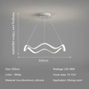 GobekUsa Circle Wave LED Pendant Chandelier for Modern Living Dining Bedroom Lighting