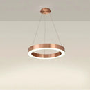 GobekUsa Circular Gold Ring LED Pendant Light for Dining Room and Living Room