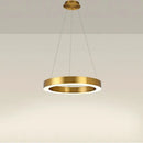 GobekUsa Circular Gold Ring LED Pendant Light for Dining Room and Living Room