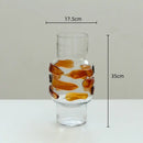 GobekUsa Clear Glass Vase Bubble Floral Arrangement Room Decoration