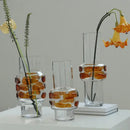 GobekUsa Clear Glass Vase Bubble Floral Arrangement Room Decoration