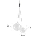 GobekUsa Glass Ball Pendant Lamp: Modern Kitchen Dining Room Hanging Light.