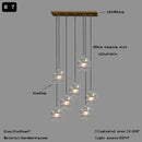 GobekUsa Clear Glass Ball Pendant Light Chandelier for Living Room Dining Room Home Decor