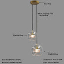 GobekUsa Clear Glass Ball Pendant Light Chandelier for Living Room Dining Room Home Decor