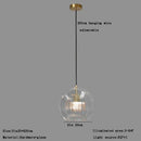GobekUsa Clear Glass Ball Pendant Light Chandelier for Living Room Dining Room Home Decor