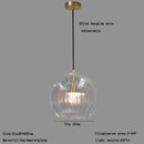 GobekUsa Clear Glass Ball Pendant Light Chandelier for Living Room Dining Room Home Decor