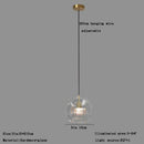 GobekUsa Clear Glass Ball Pendant Light Chandelier for Living Room Dining Room Home Decor