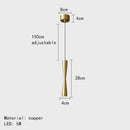 GobekUsa Copper Black Gold LED Pendant Light with Adjustable Cord - 3 Changeable Options