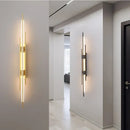 GobekUsa Copper Wall Lamp: Minimal Modern Design for Bedside, Living Room, Restaurant, Stairway