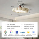 GobekUsa Cream LED Ceiling Light for Minimalist Home Decor