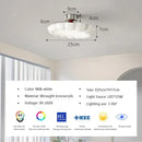 GobekUsa Cream LED Ceiling Light for Minimalist Home Decor