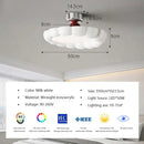 GobekUsa Cream LED Ceiling Light for Minimalist Home Decor