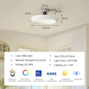GobekUsa Cream LED Ceiling Light for Minimalist Home Decor