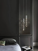 GobekUsa Crystal Chrome LED Chandelier: Elegant Duplex Stair Lighting for Modern Interiors