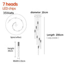 GobekUsa Crystal LED Pendant Light: Luxury Lighting Fixture for Living Room, Bedroom, Hotel & Shop