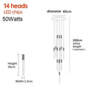 GobekUsa Crystal LED Pendant Light: Luxury Lighting Fixture for Living Room, Bedroom, Hotel & Shop