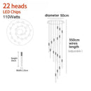 GobekUsa Crystal LED Pendant Light: Luxury Lighting Fixture for Living Room, Bedroom, Hotel & Shop
