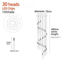 GobekUsa Crystal LED Pendant Light: Luxury Lighting Fixture for Living Room, Bedroom, Hotel & Shop