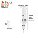 GobekUsa Crystal LED Pendant Light: Luxury Lighting Fixture for Living Room, Bedroom, Hotel & Shop