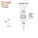 GobekUsa Crystal LED Pendant Light: Luxury Lighting Fixture for Living Room, Bedroom, Hotel & Shop