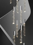 GobekUsa Crystal LED Pendant Light: Luxury Lighting Fixture for Living Room, Bedroom, Hotel & Shop
