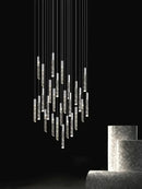 GobekUsa Crystal LED Pendant Light: Luxury Lighting Fixture for Living Room, Bedroom, Hotel & Shop
