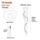 GobekUsa Crystal LED Pendant Light: Luxury Lighting Fixture for Living Room, Bedroom, Hotel & Shop