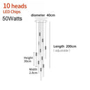 GobekUsa Crystal LED Pendant Light: Luxury Lighting Fixture for Living Room, Bedroom, Hotel & Shop