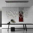 GobekUsa Crystal Water-drop Ceiling Chandelier: Elegant Dining Table Lighting Fixture