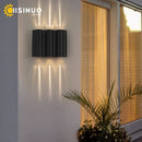 GobekUsa 12W Black Outdoor LED Sconce Light IP65 Waterproof Alumunim Garden Villa Porch Lamp