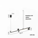 GobekUsa Dimmable LED Acryl Chandelier Lighting Luminaire for Dinning Room