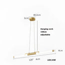 GobekUsa Dimmable LED Acryl Chandelier Lighting Luminaire for Dinning Room