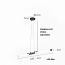 GobekUsa Dimmable LED Acryl Chandelier Lighting Luminaire for Dinning Room