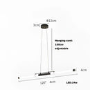 GobekUsa Dimmable LED Acryl Chandelier Lighting Luminaire for Dinning Room