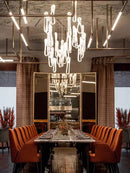 GobekUsa Elegant LED Glass Chandelier for Luxury Home Decor