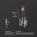 GobekUsa Elegant LED Glass Chandelier for Luxury Home Decor
